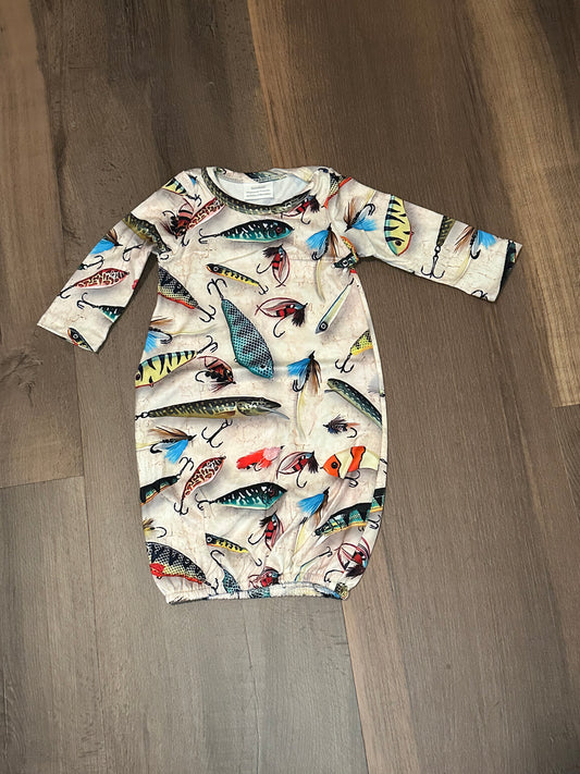 Baby Boy Fishing Lure gown